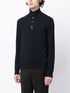 roll neck button-front cashmere jumper
